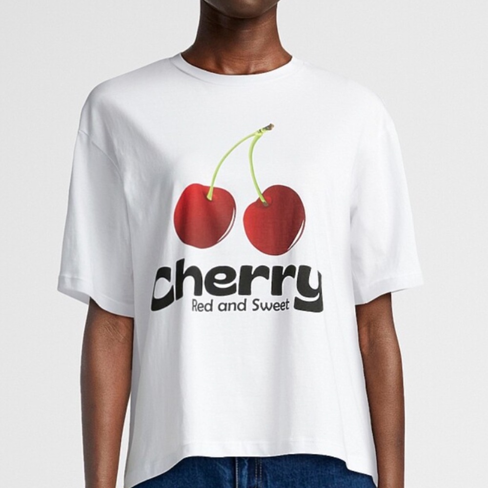 Noisy May Cherries organic cotton loose short sleeve tee NWT